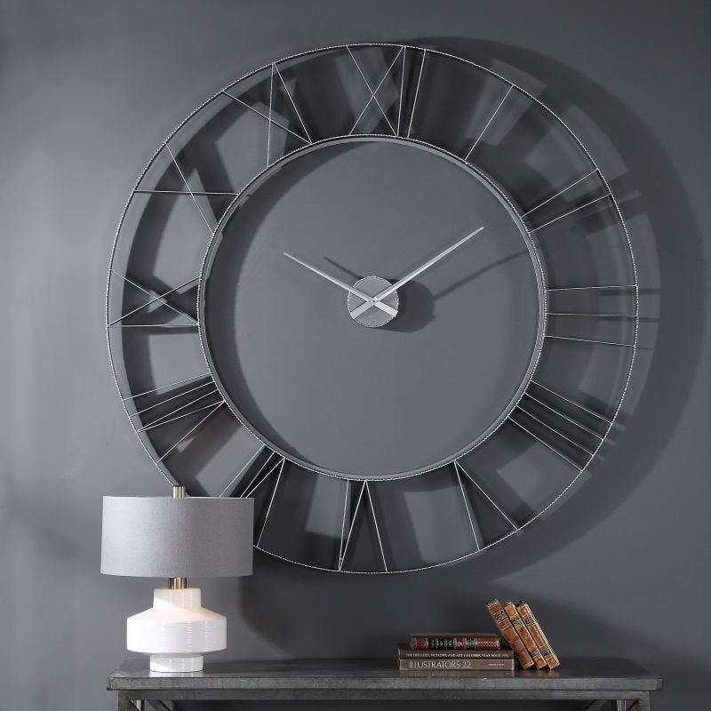 06458 Uttermost Carroway Art Deco Wall Clock