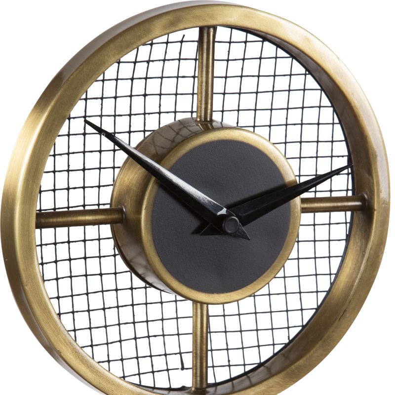 06104 Uttermost Gio Brass Table Clock