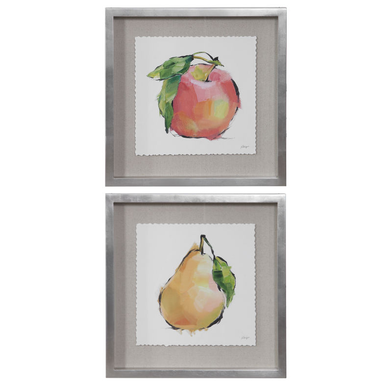 41599 Uttermost Designer Fruits Framed Prints, Set/2