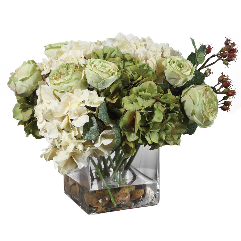 60155 Uttermost Cecily Hydrangea Bouquet