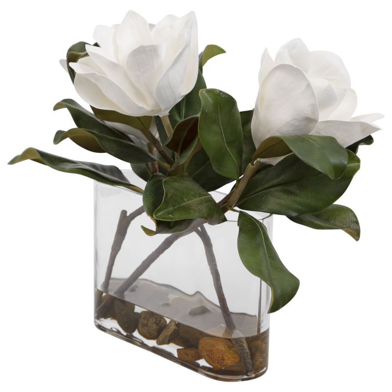 60186 Uttermost Middleton Magnolia Flower Centerpiece