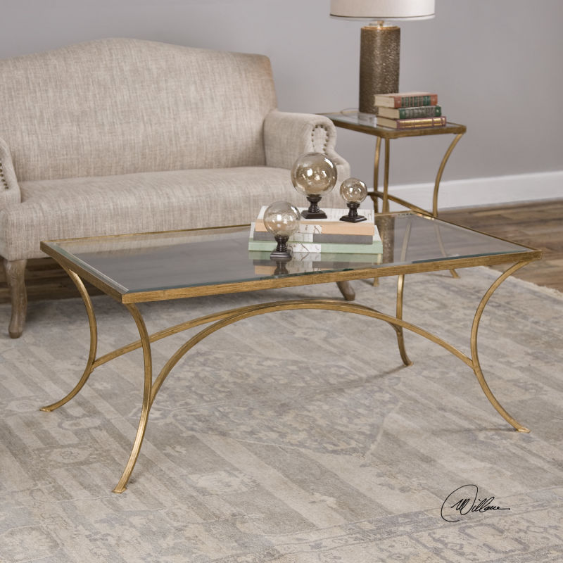 24639 Uttermost Alayna Gold Coffee Table