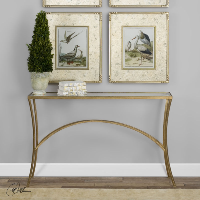 24640 Uttermost Alayna Gold Console Table