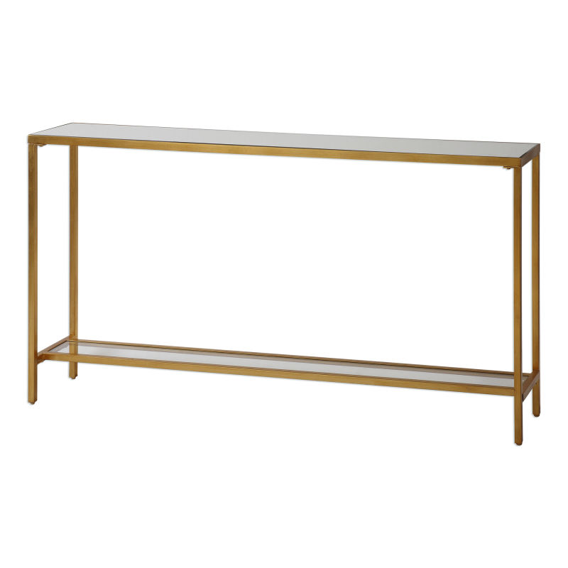24685 Uttermost Hayley Gold Console Table