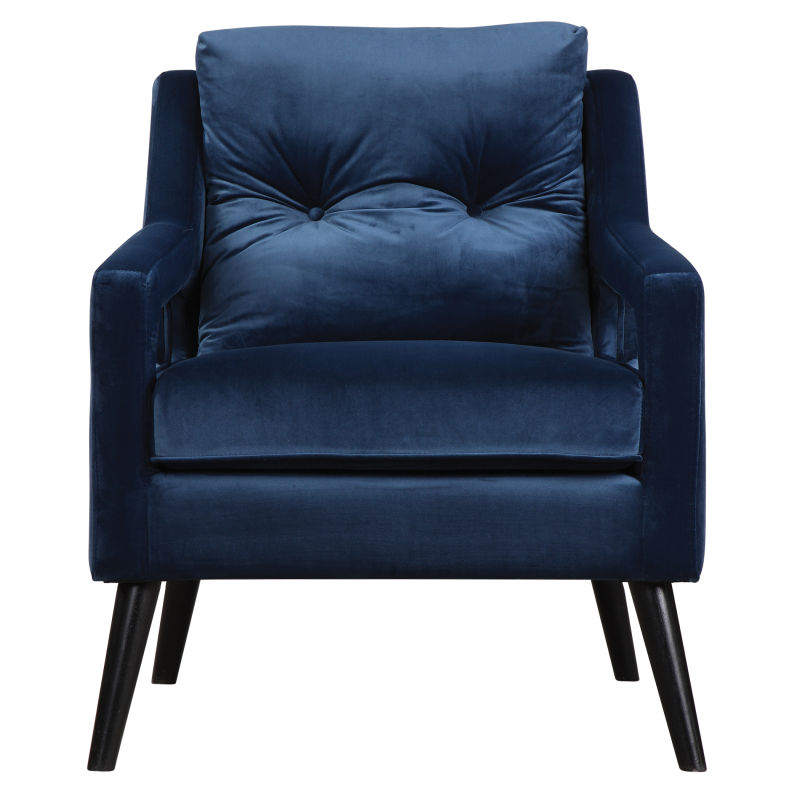 23318 Uttermost O'Brien Blue Velvet Armchair