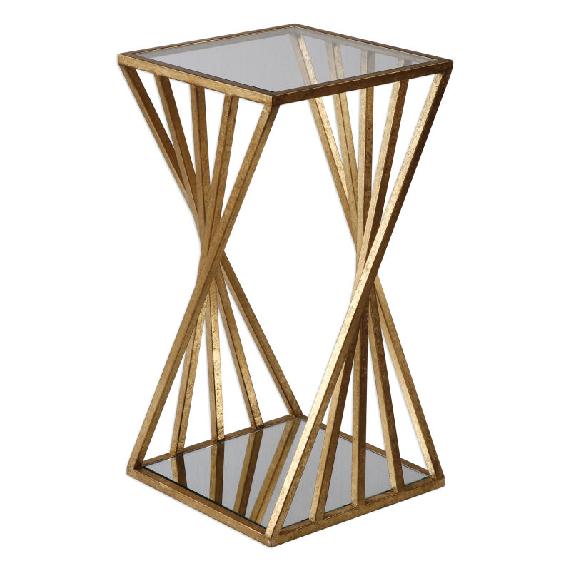 24723 Uttermost Janina Gold Dimensional Accent Table