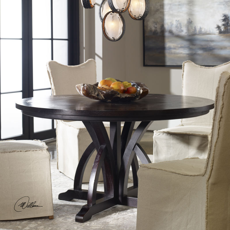 25861 Uttermost Maiva Round Dining Table