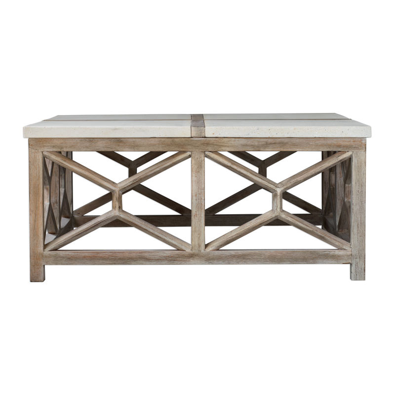 25885 Uttermost Catali Stone Coffee Table