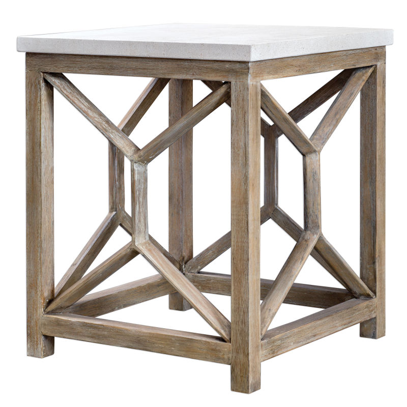 25886 Uttermost Catali Stone End Table