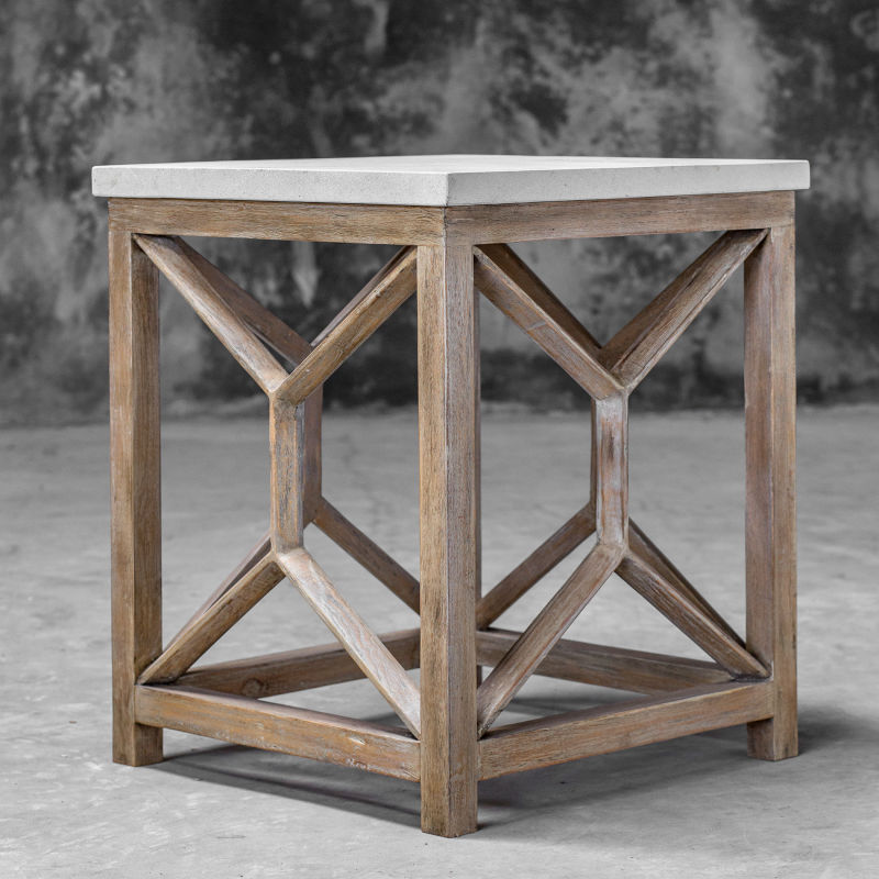 25886 Uttermost Catali Stone End Table