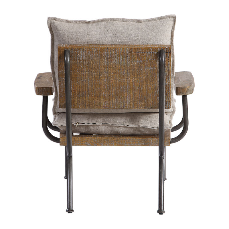 23475 Uttermost Declan Industrial Accent Chair
