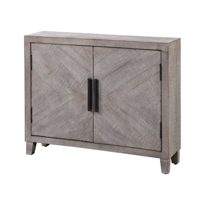 24873 Uttermost Adalind White Washed Accent Cabinet