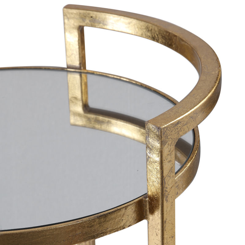 24886 Uttermost Cailin Gold Accent Table