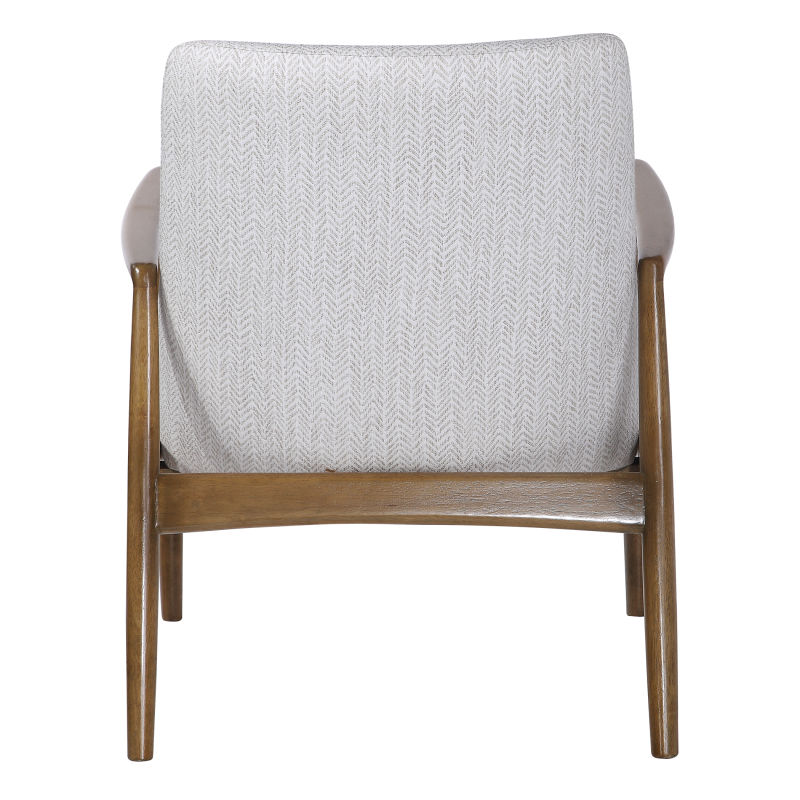 23519 Uttermost Bev White Accent Chair