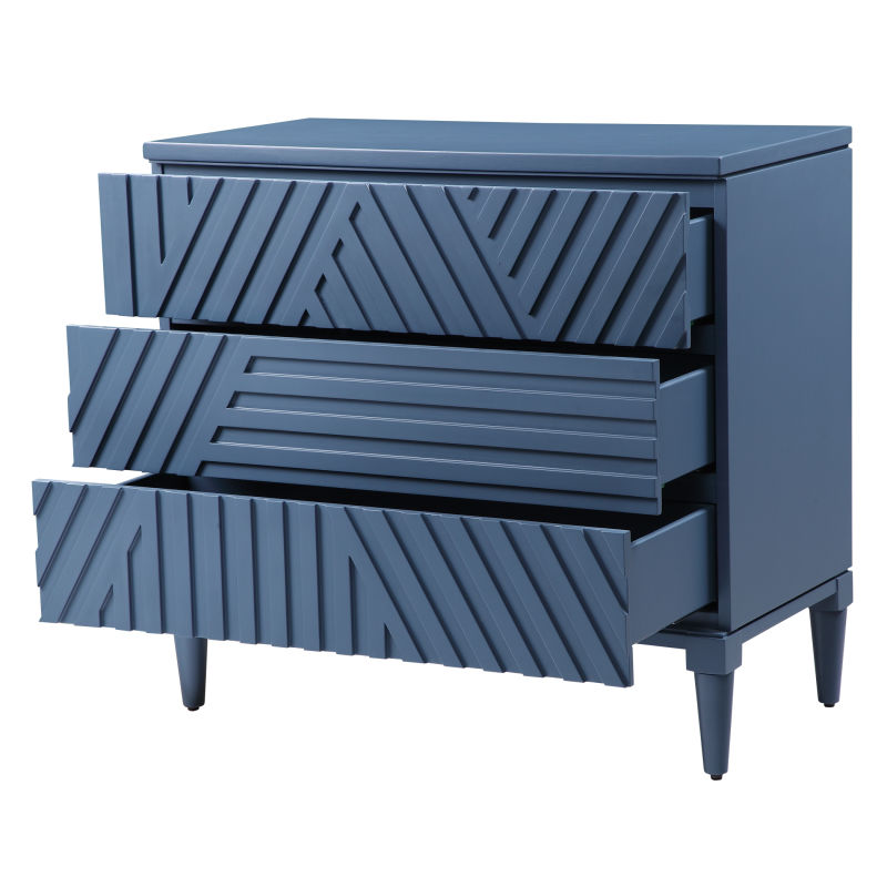 25383 Uttermost Colby Blue Drawer Chest