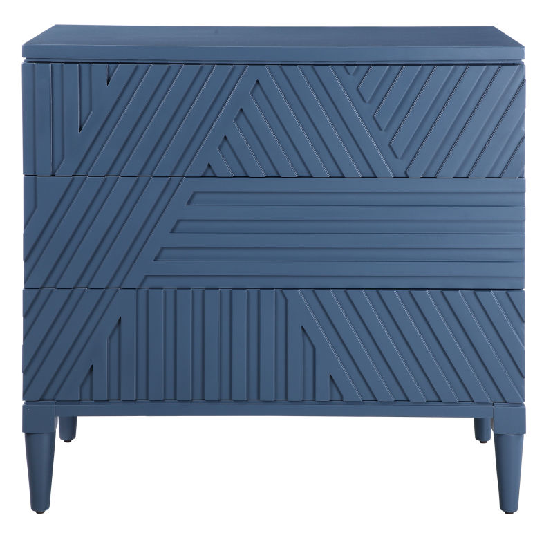 25383 Uttermost Colby Blue Drawer Chest