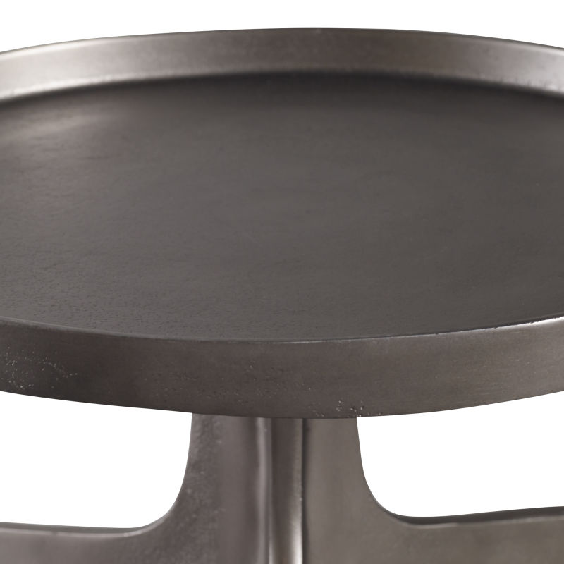 25082 Uttermost Kenna Nickel Accent Table
