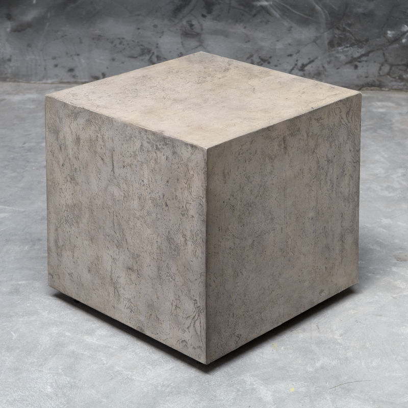 25463 Uttermost Kioni Gray Cube Table
