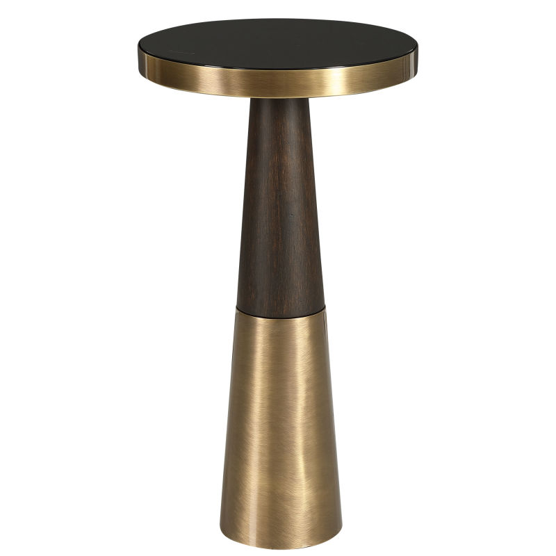 24982 Uttermost Fortier Black Accent Table