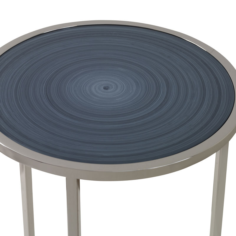 25112 Uttermost Whirl Round Drink Table
