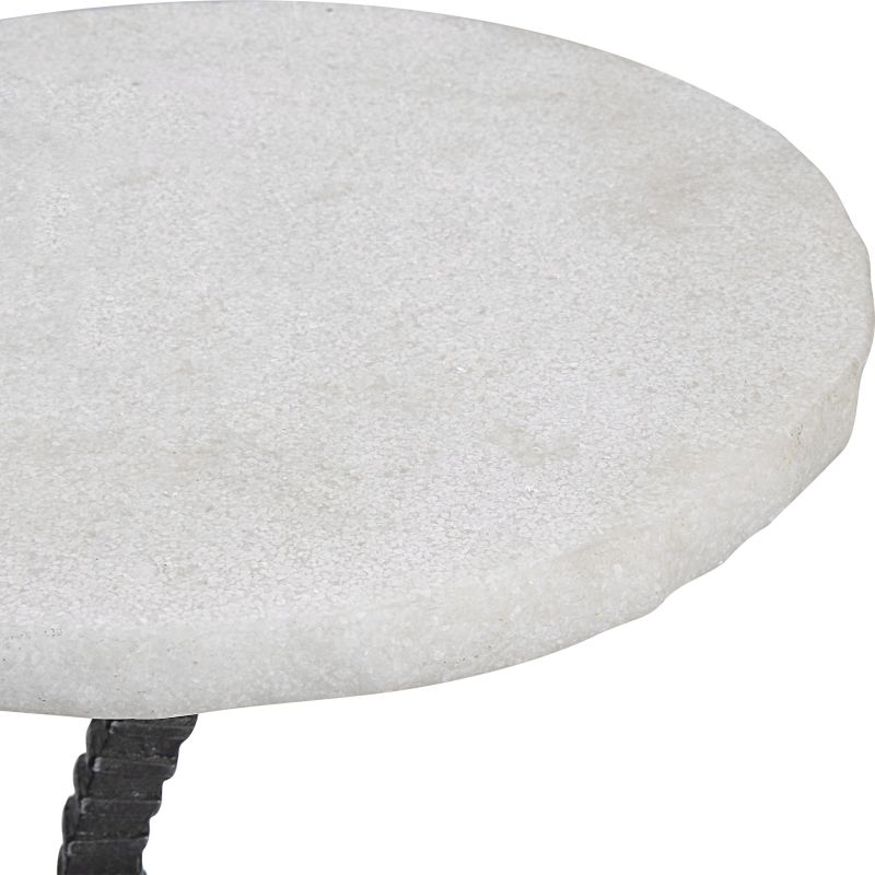 25143 Uttermost Lasso White Drink Table
