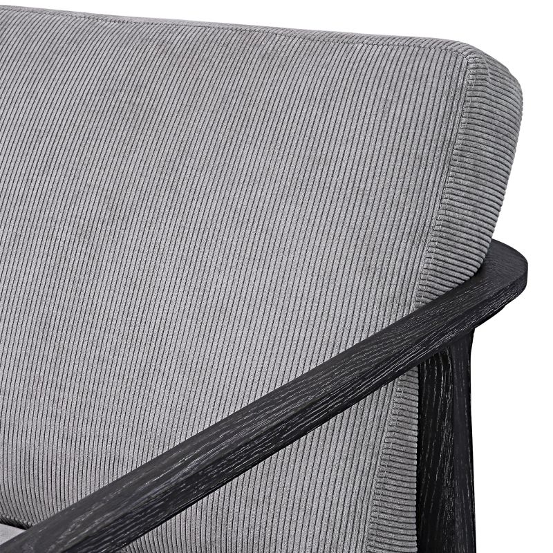 23657 Uttermost Brunei Modern Gray Accent Chair