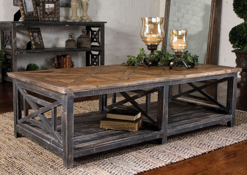 24264 Uttermost Spiro Reclaimed Wood Cocktail Table