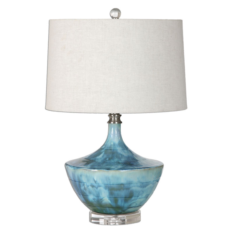 27059-1 Uttermost Chasida Blue Ceramic Lamp