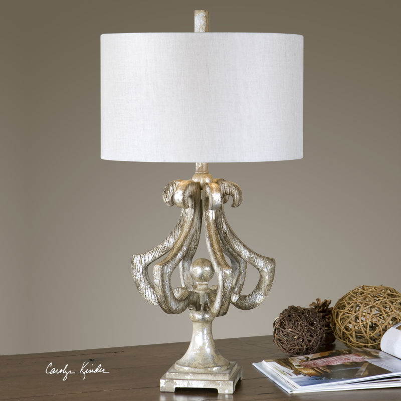 27103-1 Uttermost Vinadio Distressed Silver Table Lamp