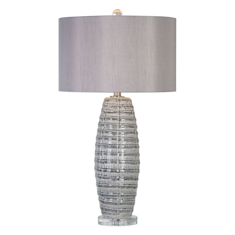 Uttermost Brescia Gray Ceramic Lamp