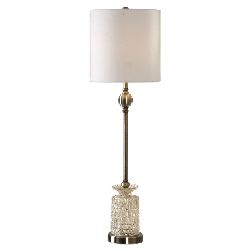 29367-1 Uttermost Flaviana Antique Brass Buffet Lamp