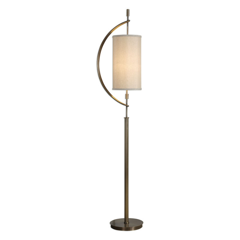 28151-1 Uttermost Balaour Antique Brass Floor Lamp