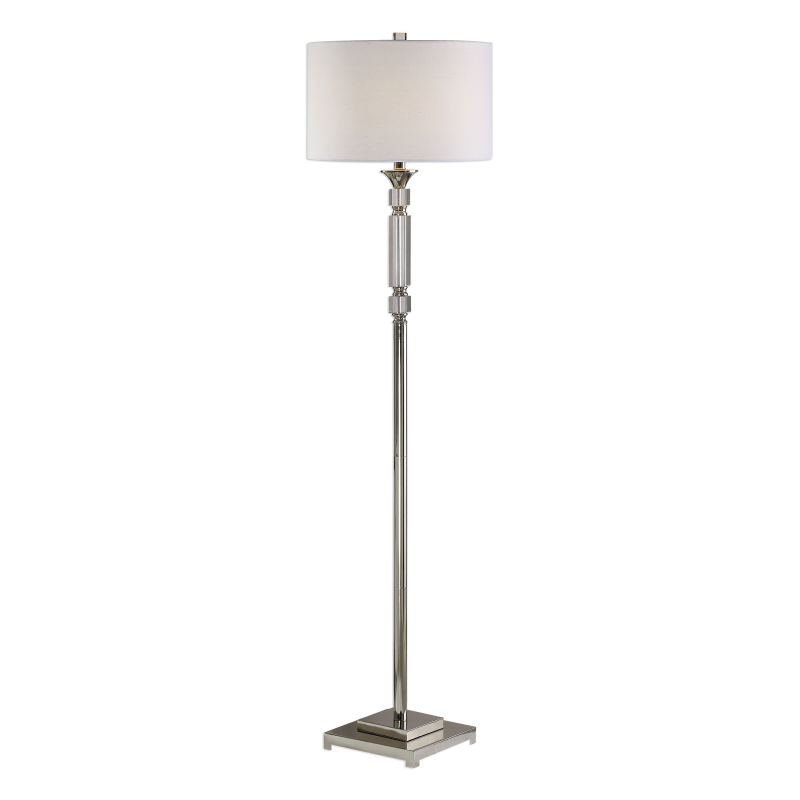 28165-1 Uttermost Volusia Nickel Floor Lamp