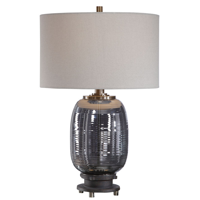 Uttermost Caswell Amber Glass Table Lamp