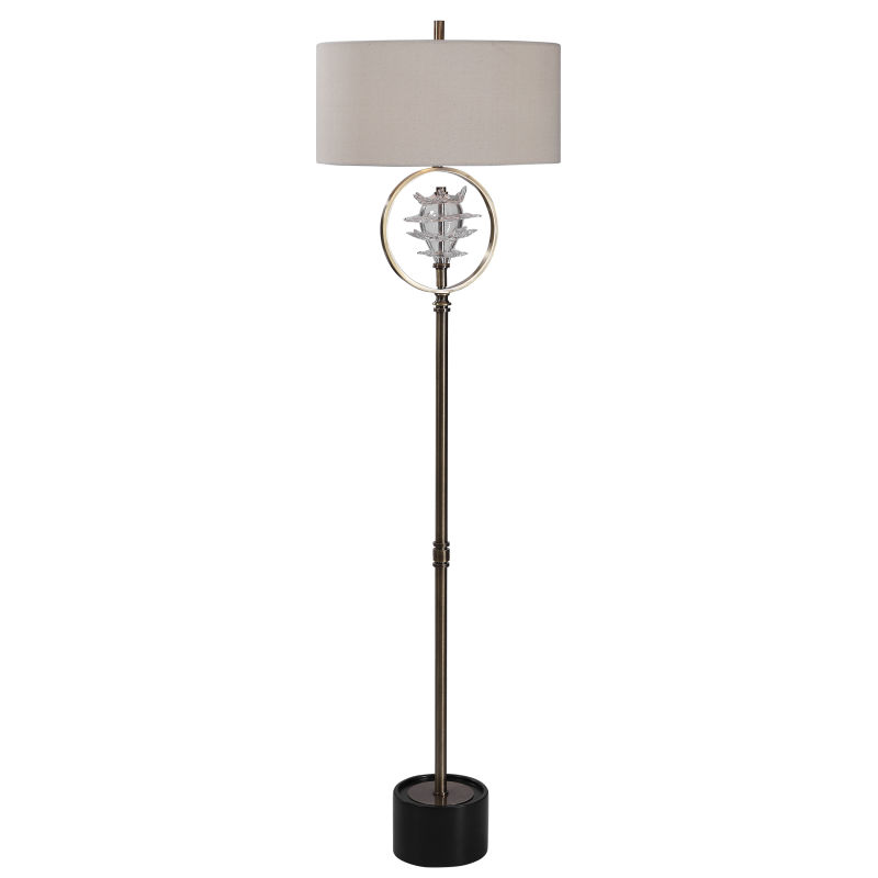28199-1 Uttermost Pitaya Antique Brass Floor Lamp