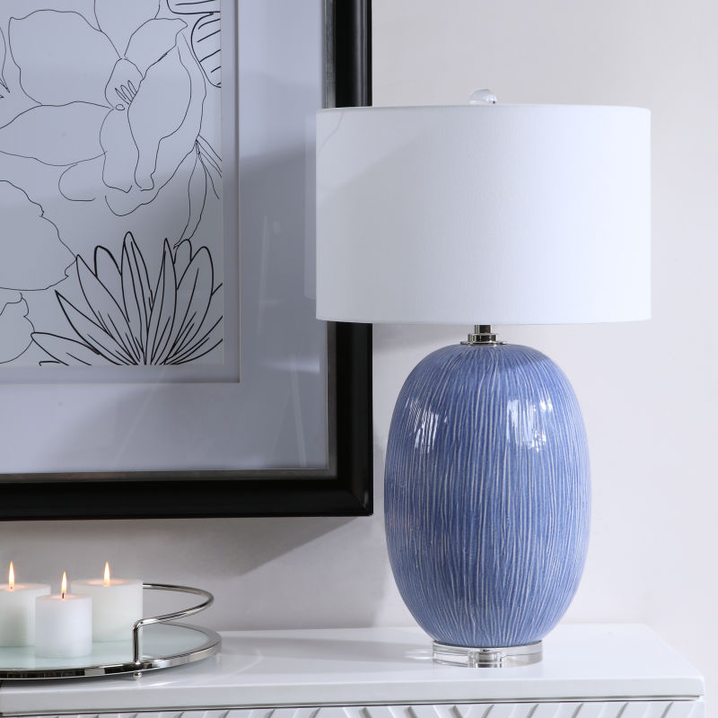 28286-1 Uttermost Westerly Blue Table Lamp