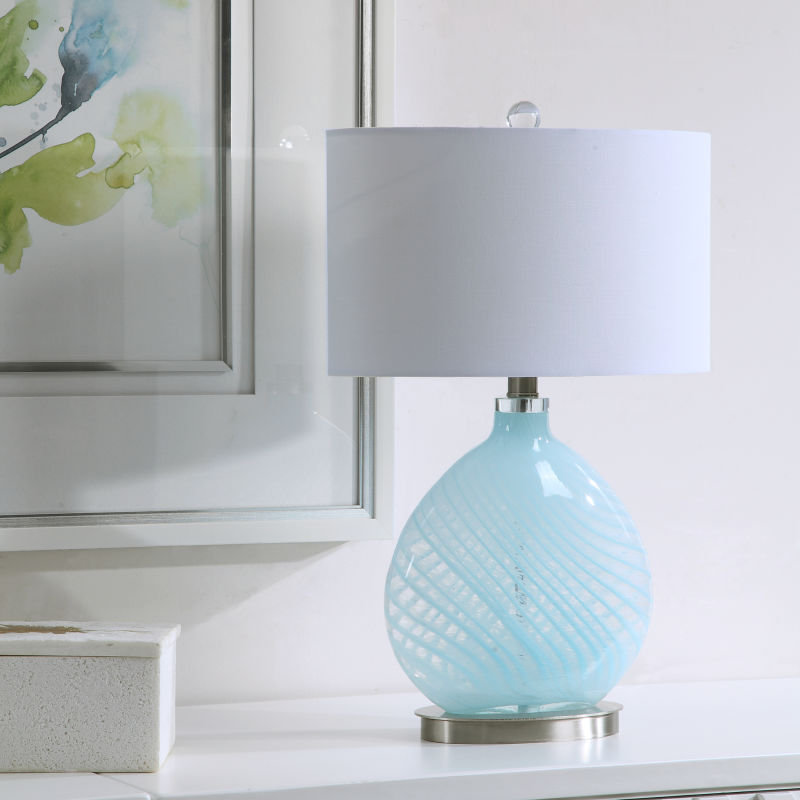 28281-1 Uttermost Aquata Glass Table Lamp