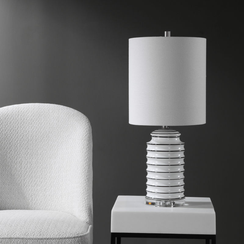 28338-1 Uttermost Rayas White Table Lamp