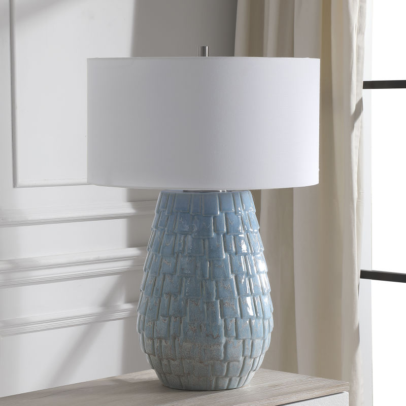 28379-1 Uttermost Talima Pastel Blue Table Lamp
