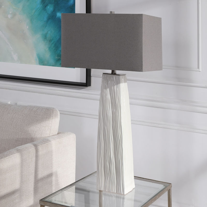 28383 Uttermost Sycamore White Table Lamp