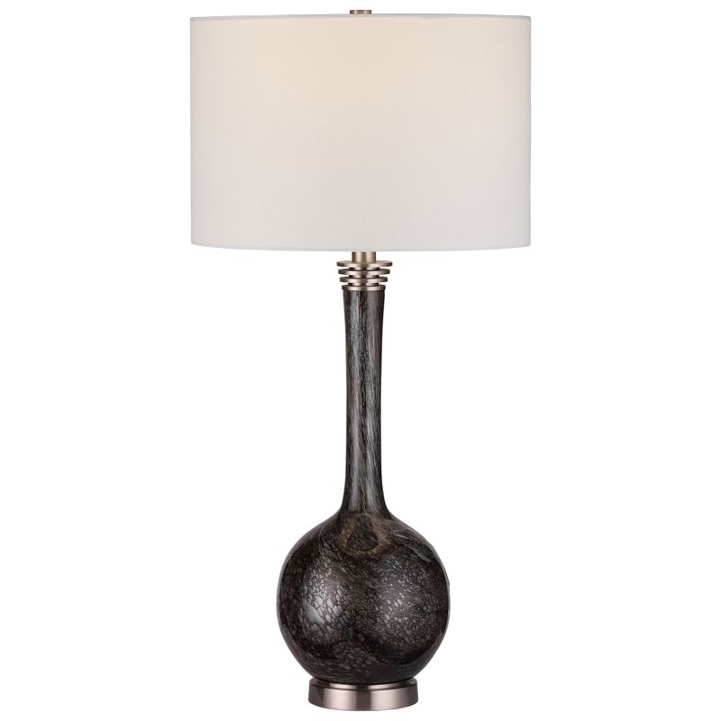 28485 Uttermost Cosmos Charcoal Glass Buffet Lamp