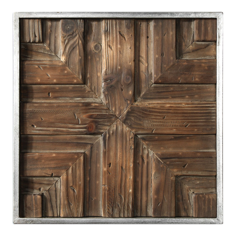 04115 Uttermost Bryndle Rustic Wooden Squares S/9