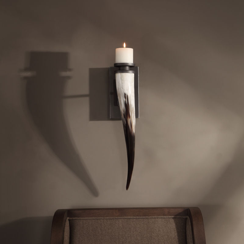 04172 Uttermost Romany Horn Candle Sconce