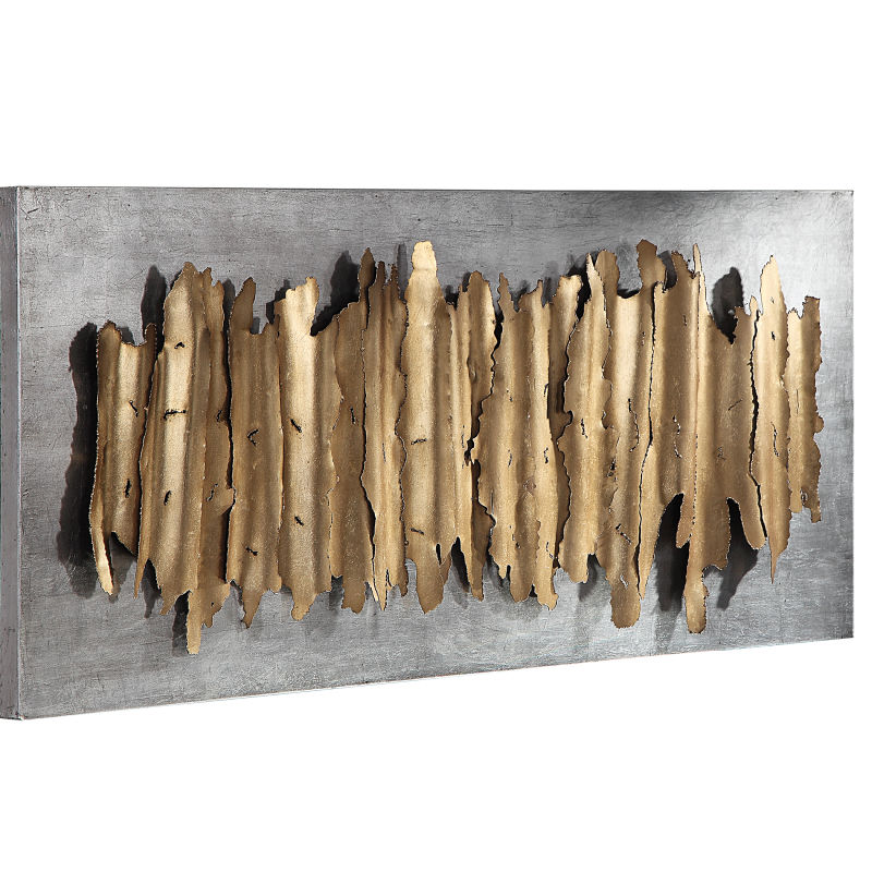 04195 Uttermost Lev Gold Metal Wall Decor