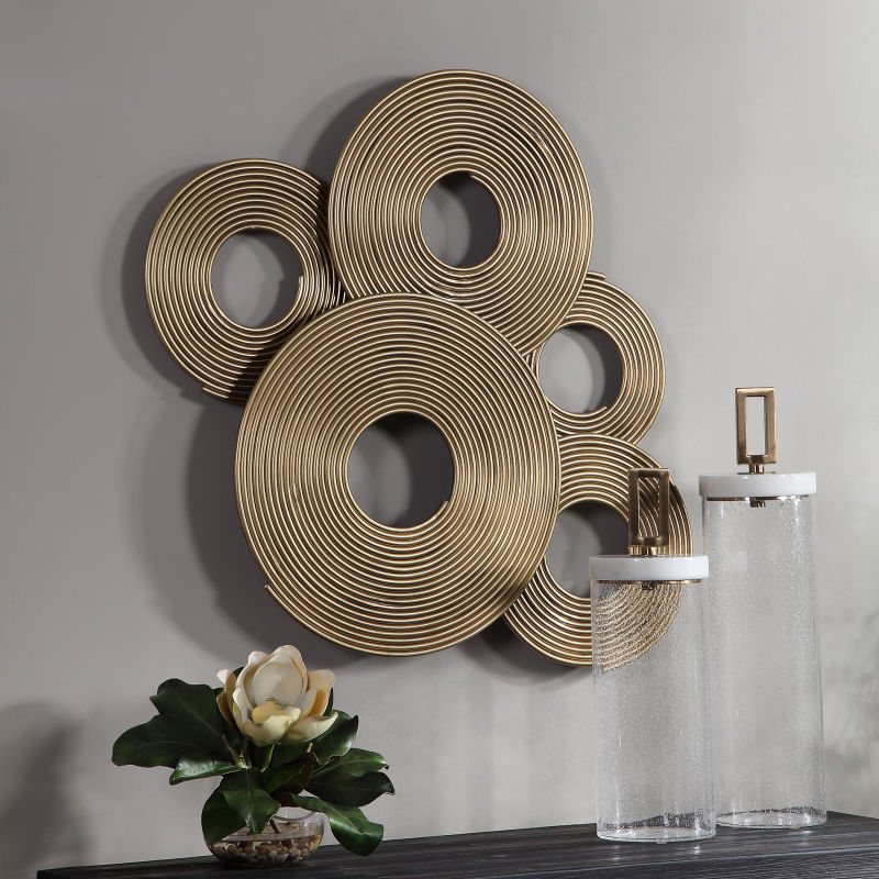 04201 Uttermost Ahmet Gold Rings Wall Decor