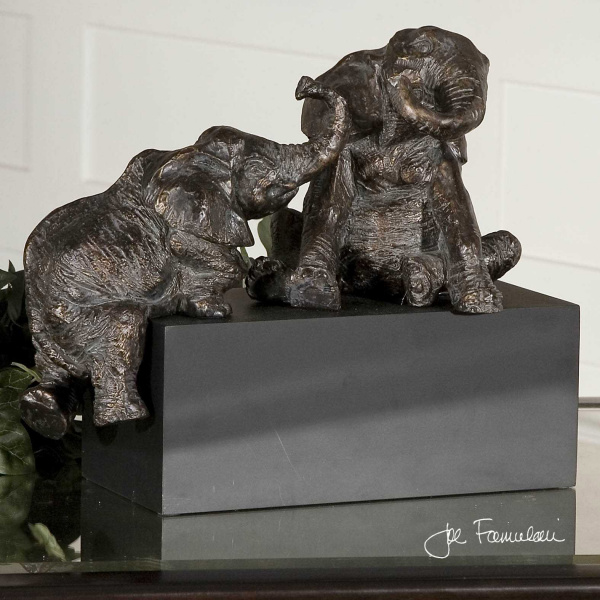 Uttermost 19473 Playful Pachyderms Bronze Figurines 04