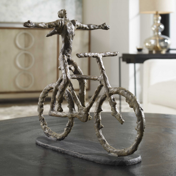 19488 Uttermost Freedom Rider Metal Figurine