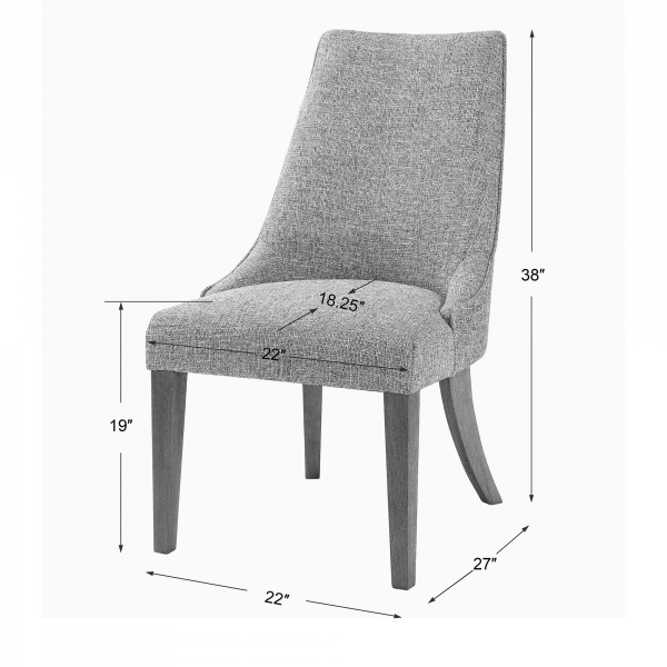 Uttermost 23494 Daxton Earth Tone Armless Chair