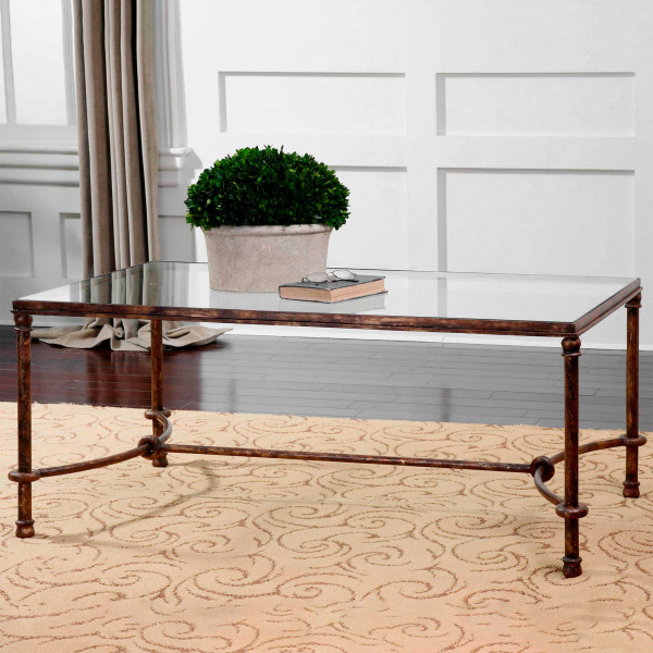 24333 Uttermost Warring Iron Coffee Table
