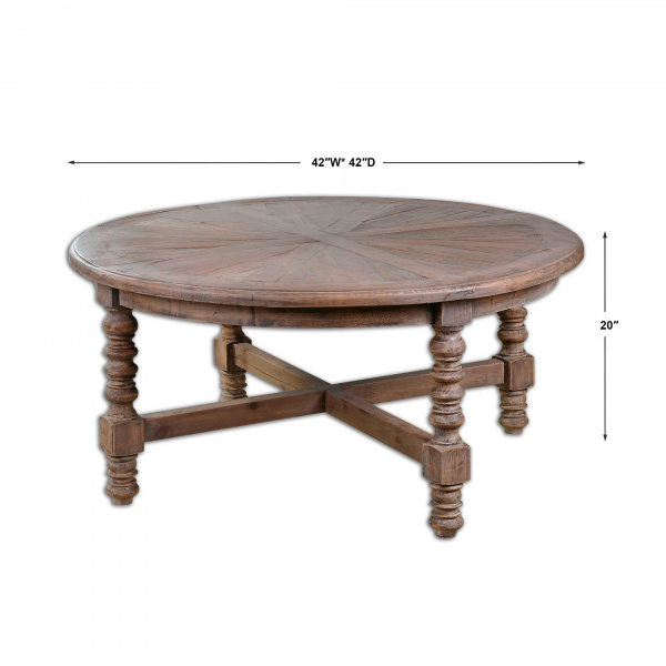 Uttermost 24345 Samuelle Wooden Coffee Table 02